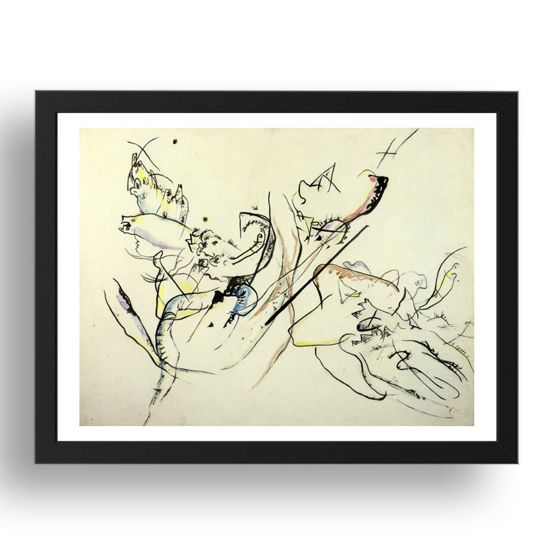 Untitled 1915 1916 by Wassily Kandinsky, 17x13" Frame