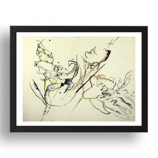 Untitled 1915 1916 by Wassily Kandinsky, 17x13" Frame