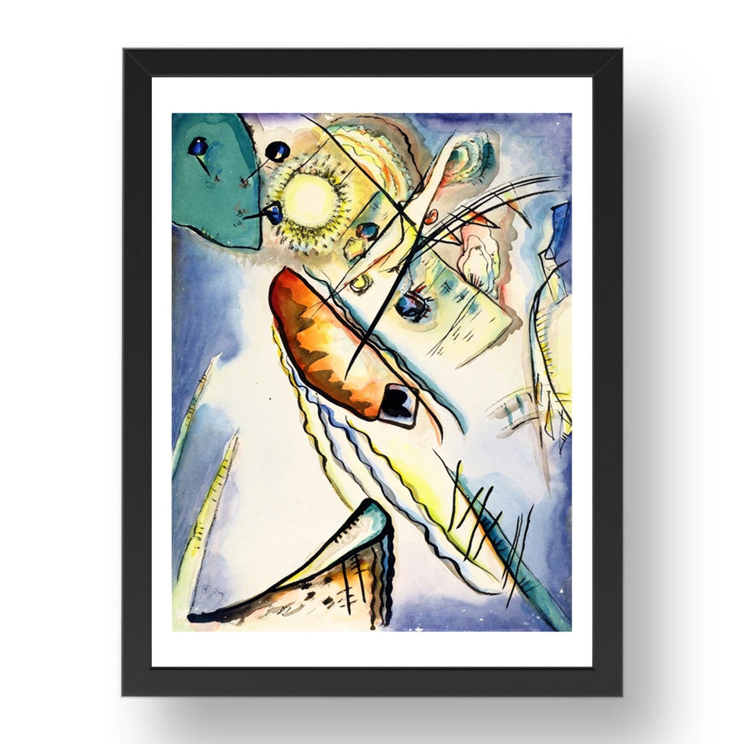 Untitled 1916 by Wassily Kandinsky, 17x13" Frame