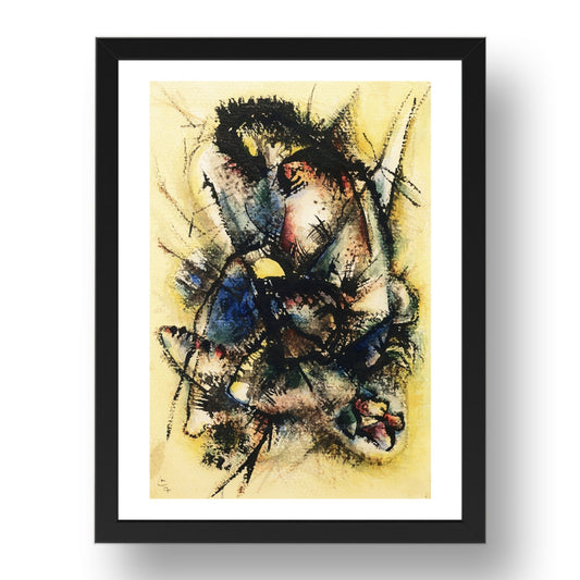 Untitled 1917 by Wassily Kandinsky, 17x13" Frame
