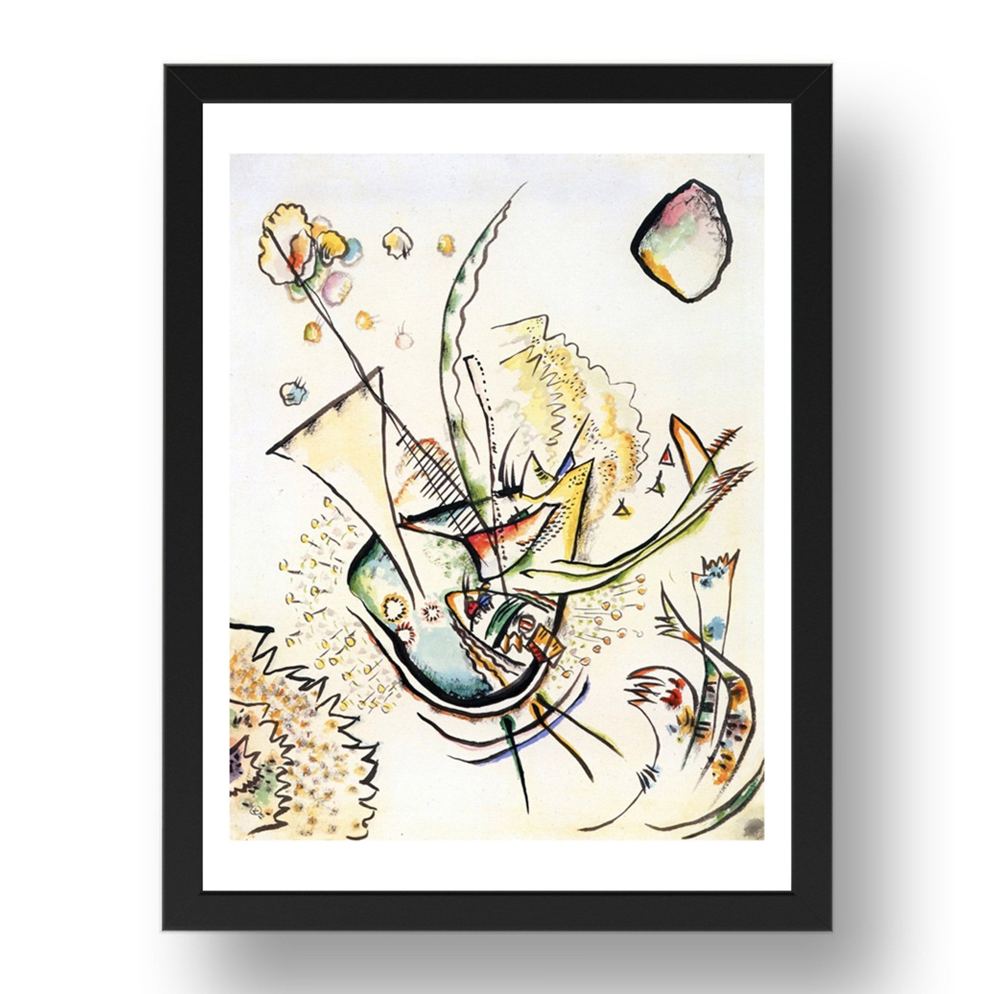 Untitled 1918. by Wassily Kandinsky, 17x13" Frame