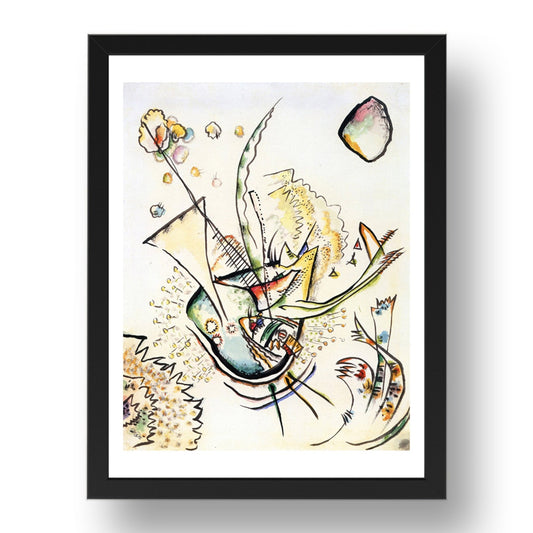 Untitled 1918. by Wassily Kandinsky, 17x13" Frame