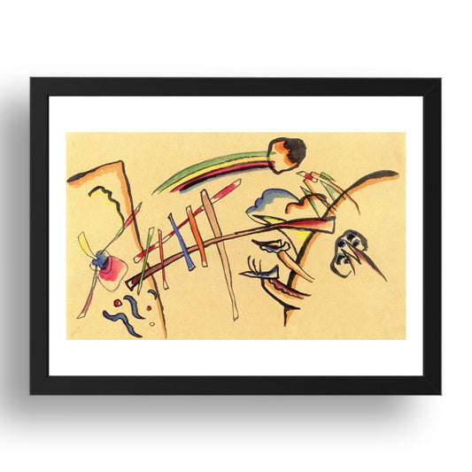 Untitled 1919 by Wassily Kandinsky, 17x13" Frame