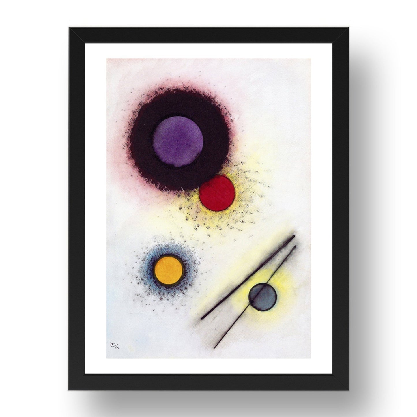 Untitled 1923 by Wassily Kandinsky, 17x13" Frame