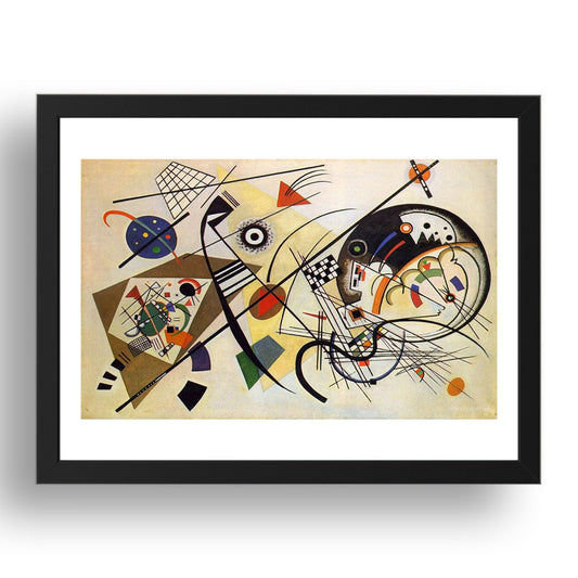Untitled Abstract Art by Wassily Kandinsky, 17x13" Frame