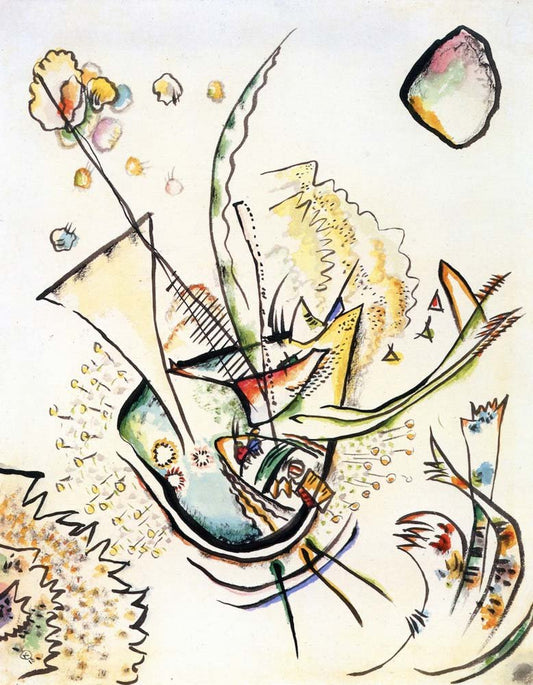 Untitled - Wassily Kandinsky -1918. by Wassily Kandinsky, 23x16"( A2 size ) Poster Print