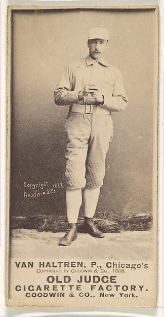 :Van Haltren Pitcher Chicago from the Old Judge series for O-16x12"(A3) Poster