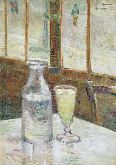 cafe table with absinth by Vincent Van Gogh, 12x8" (A4) Poster