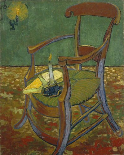 gauguin's chair by Vincent Van Gogh, 12x8" (A4) Poster