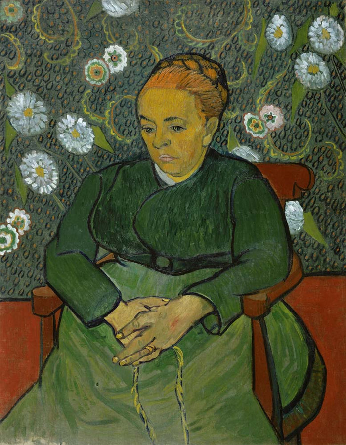 la berceuse portrait of madame roulin by V. Van Gogh, 12x8