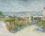 montmartre behind moulin de la galette by V. Van Gogh, 12x8" (A4) Poster