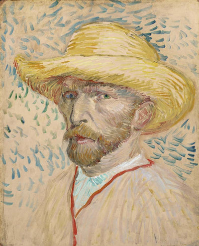 self-portrait by Vincent Van Gogh, 12x8" (A4) Poster