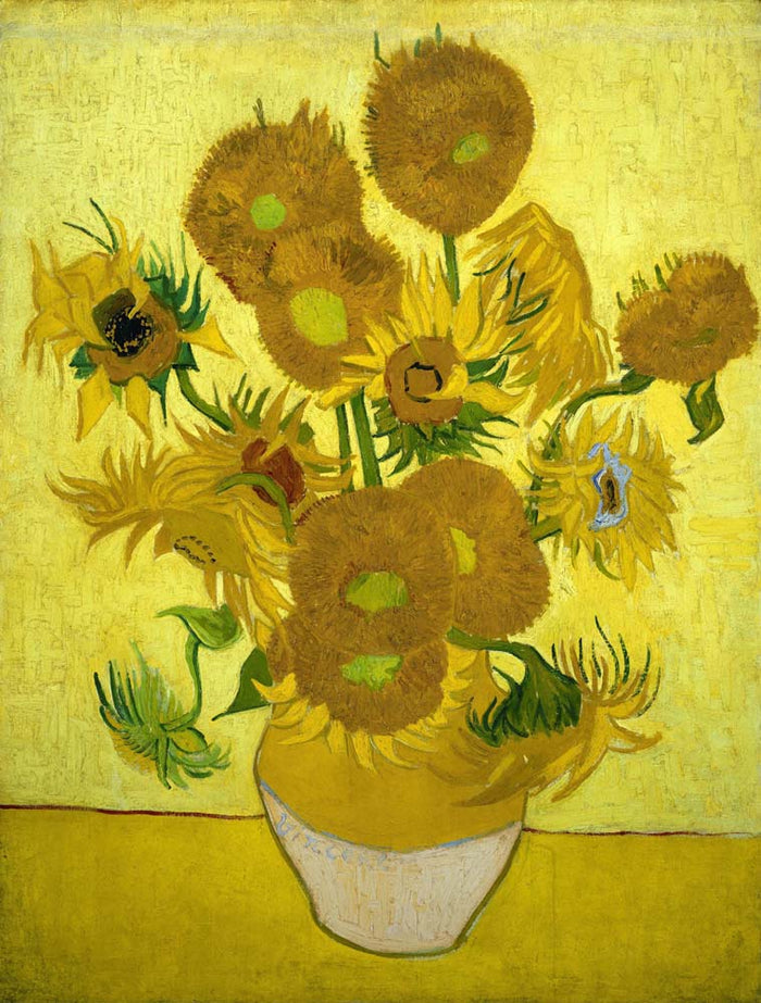 sunflowers by Vincent Van Gogh, 12x8