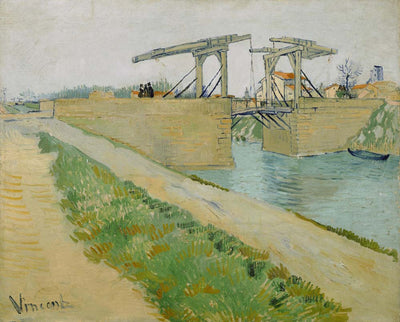 the langlois bridge by Vincent Van Gogh, 12x8" (A4) Poster