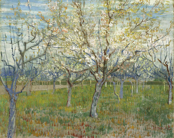 pink orchard by Vincent Van Gogh, 12x8