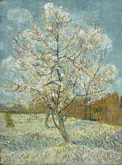 pink peach tree by Vincent Van Gogh, 12x8" (A4) Poster