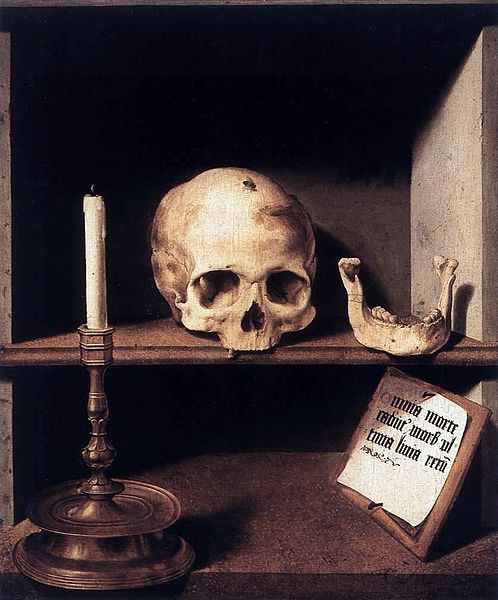 Vanitas ("Everything Passes with Death"), vintage artwork by Bartholomäeus Bruyn the Elder, A3 (16x12") Poster Print