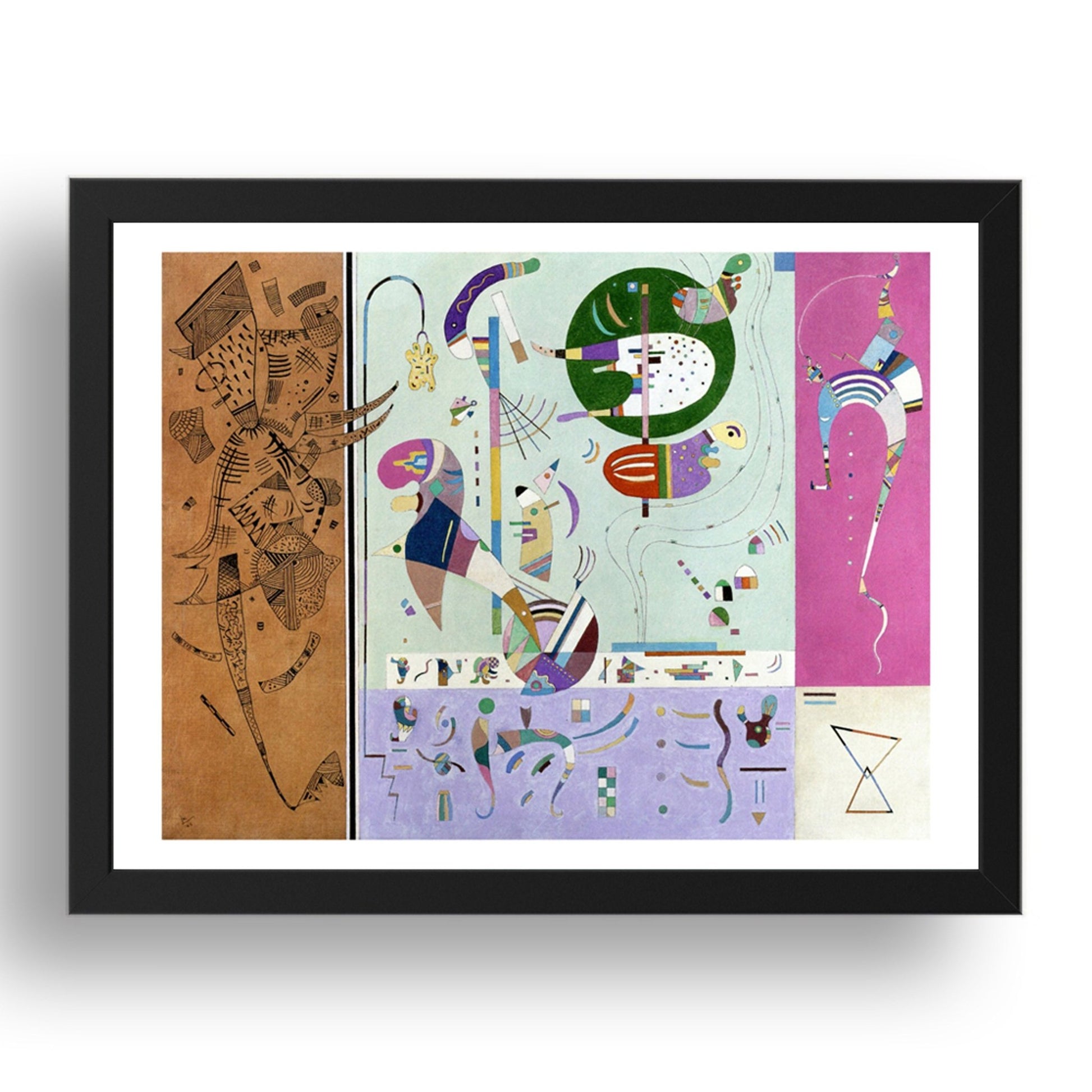 Various Parts 1940 by Wassily Kandinsky, 17x13" Frame