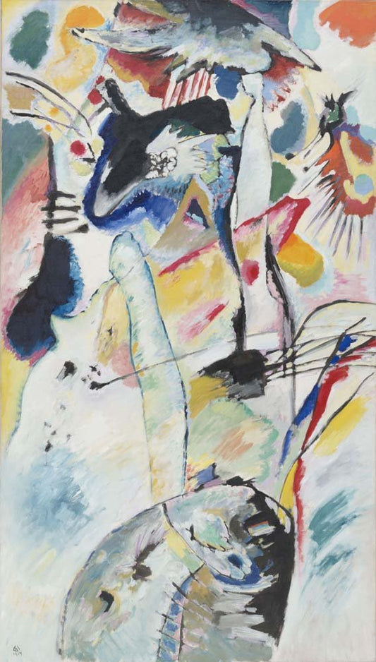 Vasily Kandinsky - Panel for Edwin R. Campbell No. 3, vintage art, modern poster print