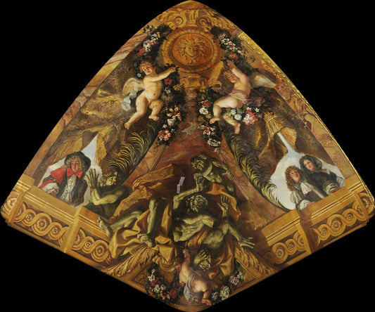 justice punishing by Noel Coypel, ca. 1681, 12x8" (A4) Poster