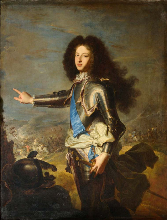 louis de france duke of burgundy by H. Rigaud, 12x8" (A4) Poster