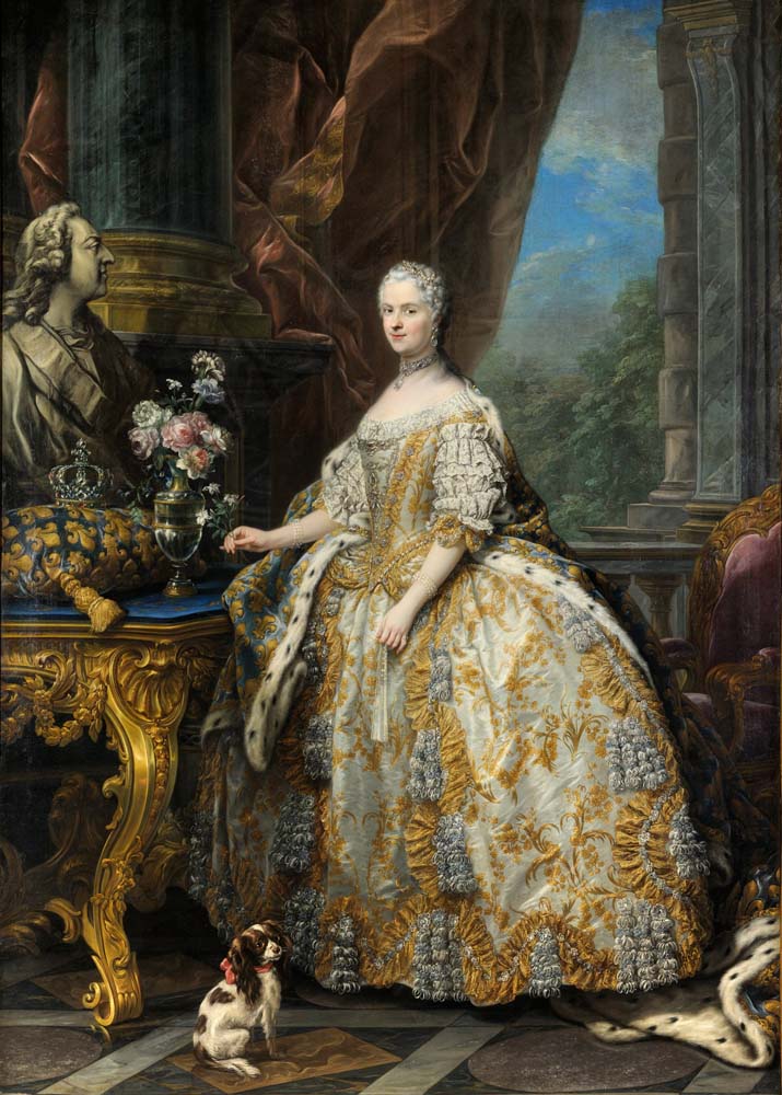 marie leszczinska queen of france by Carle Van Loo, 12x8" (A4) Poster