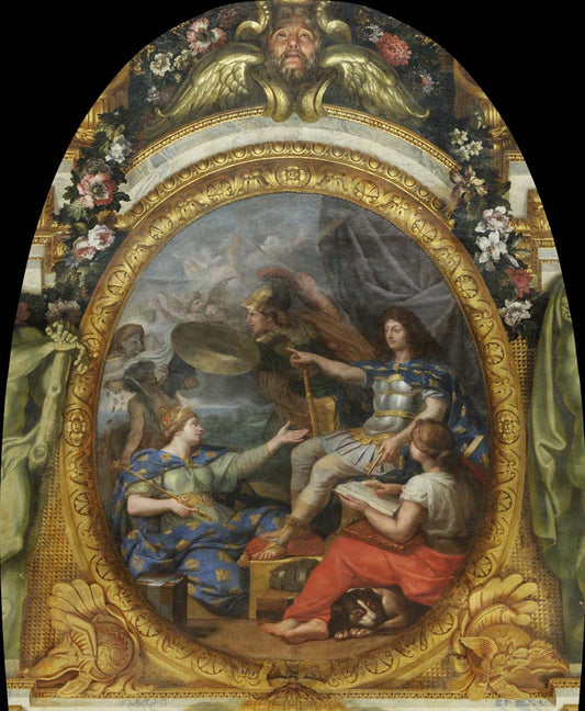 order restored in kingdom's finances by C. Le Brun, 12x8" (A4) Poster