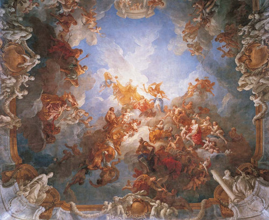 The apotheosis of hercules by Francois Lemoyne, 12x8" (A4) Poster