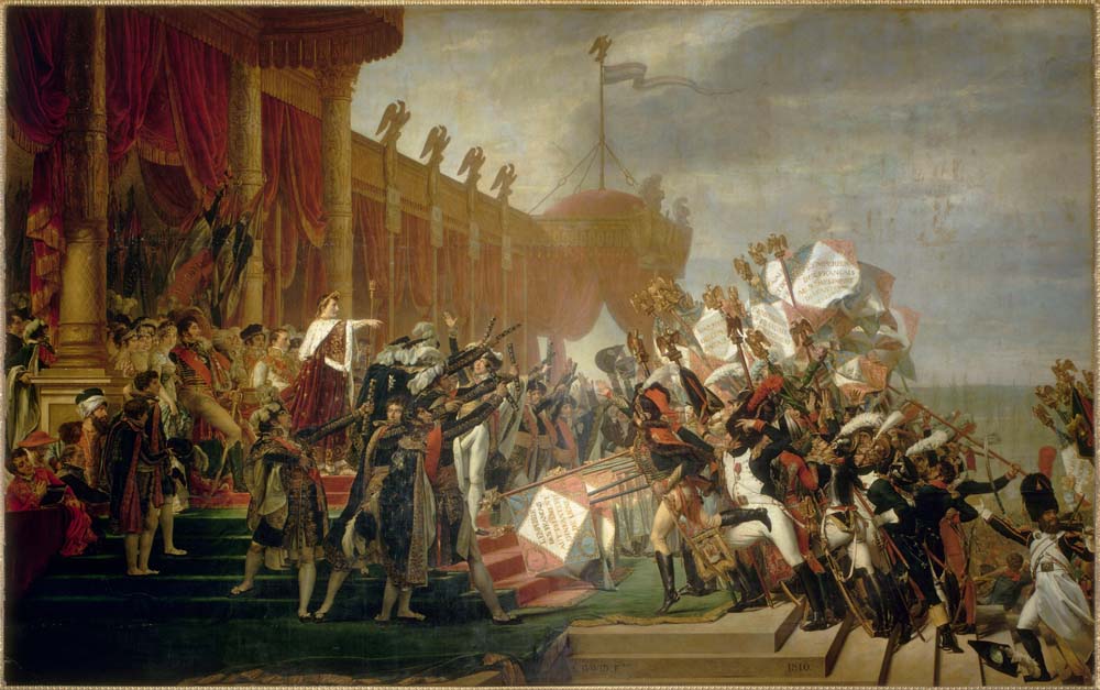 army takes an oath to emperor by J. Louis David, 12x8" (A4) Poster