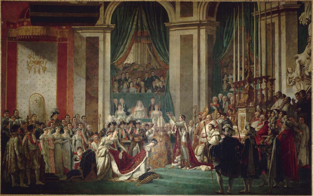 coronation of emperor and empress by J. L. David, 12x8" (A4) Poster