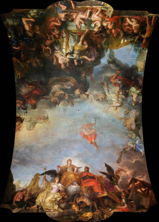 king governs by himself by C. Le Brun, 1661, 12x8" (A4) Poster