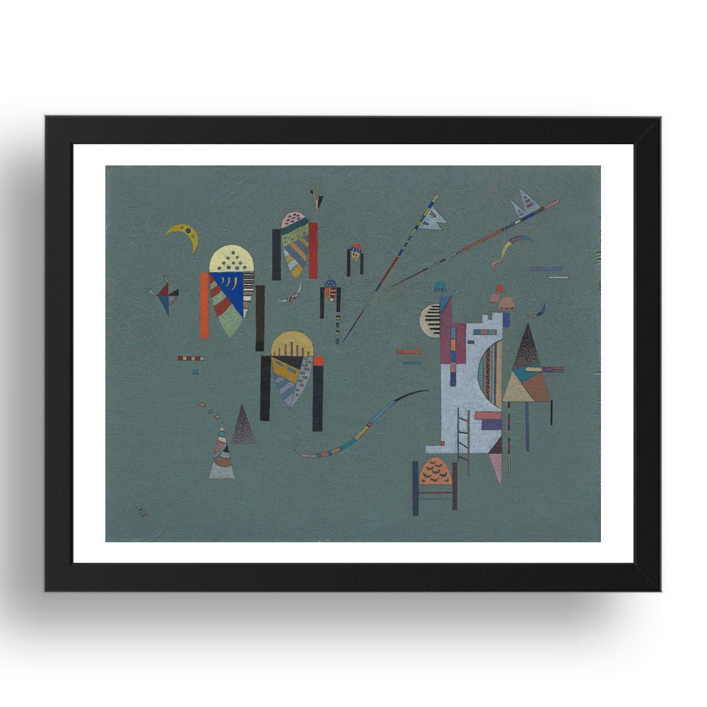  VERTICAL ACCENTS by Wassily Kandinsky, 17x13" Frame