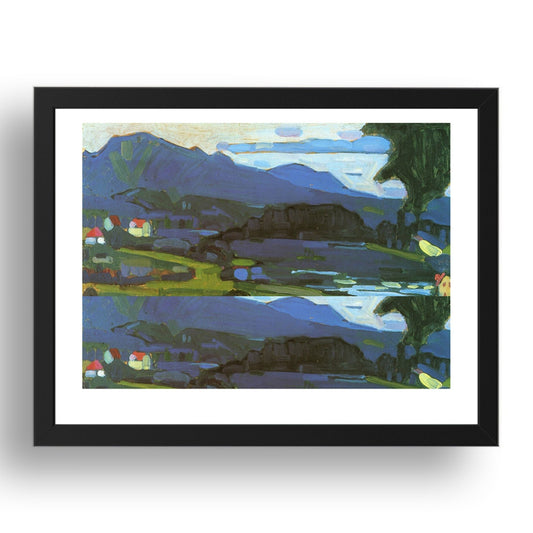 View over the Staffelsee 1908 . by Wassily Kandinsky, 17x13" Frame