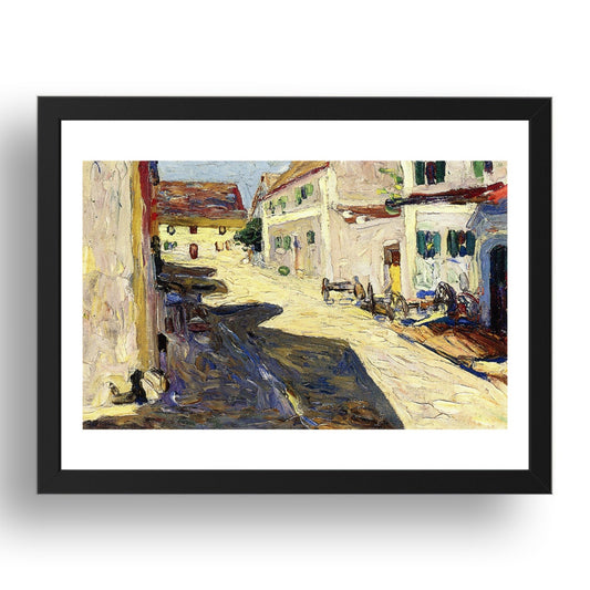 VillageStreetKallmunz by Wassily Kandinsky, 17x13" Frame