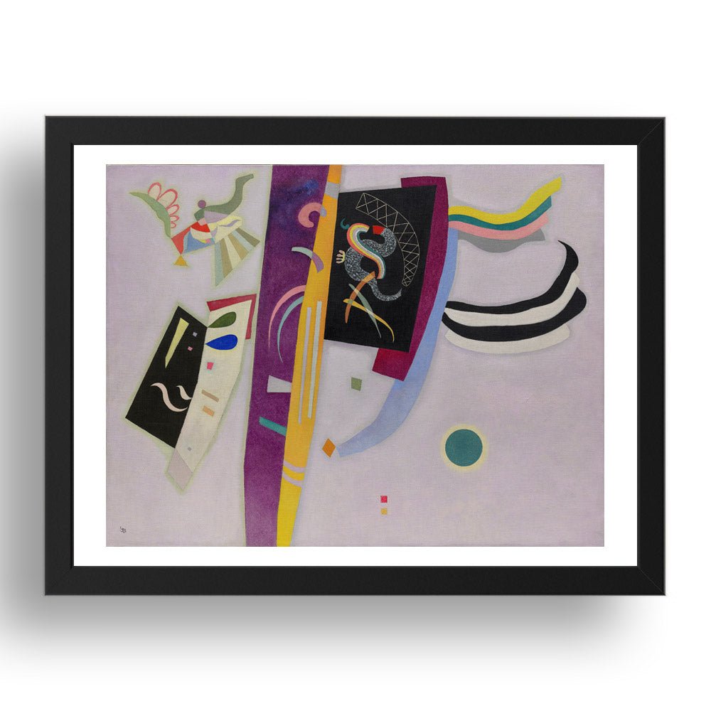  VIOLET ORANGE by Wassily Kandinsky, 17x13" Frame