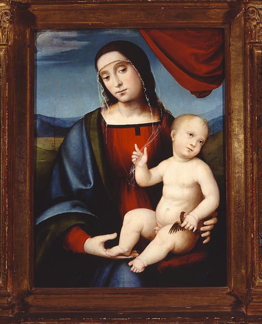 Virgin and Christ Child, vintage artwork by Francesco Francia, A3 (16x12") Poster Print