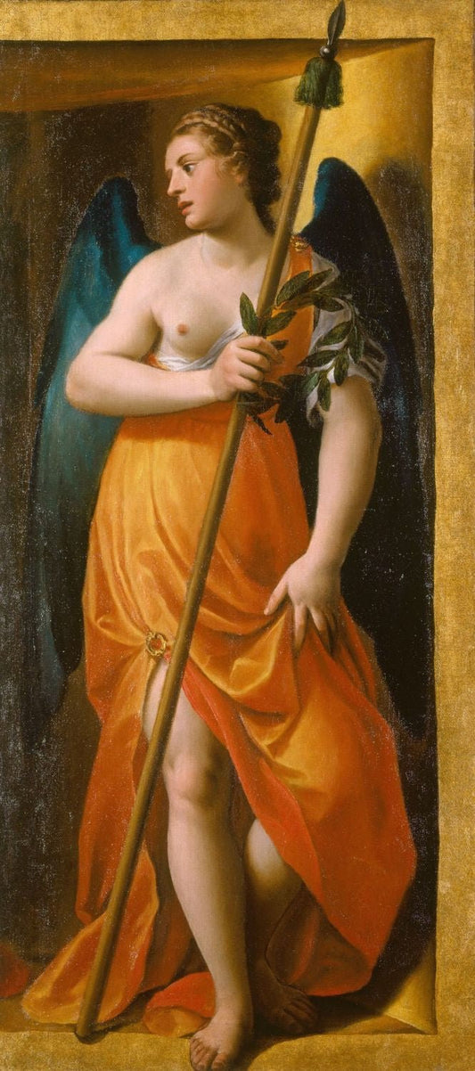 Virtue, vintage artwork by Alessandro Turchi, 12x8" (A4) Poster
