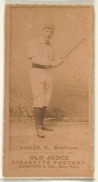 :Visner Catcher Brooklyn from the Old Judge series for Old J-16x12"(A3) Poster