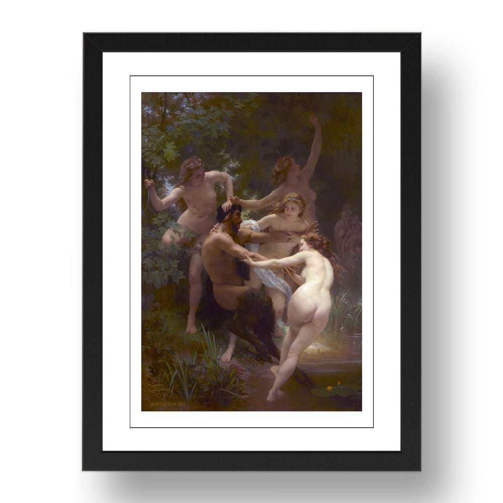 WA Bouguereau - L'Amour et Psyché, [1890], vintage art, A3 (16x12") Poster Print