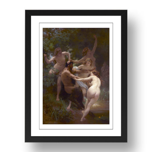 WA Bouguereau - L'Amour et Psyché, [1890], vintage art, A3 (16x12") Poster Print