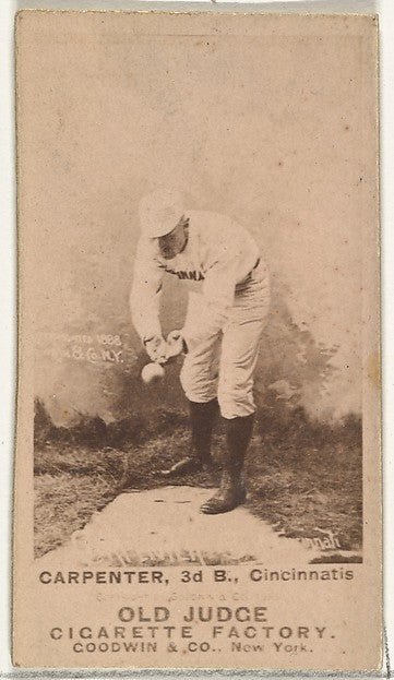 Warren William "Hick" Carpenter 3rd Base Cincinnati from th-16x12"(A3) Poster