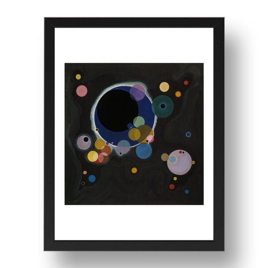 WASILLY Einige Kreise by Wassily Kandinsky, 17x13" Frame