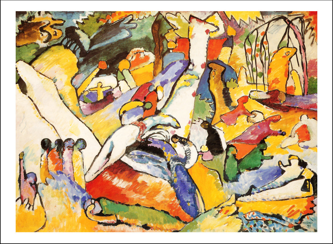classic vintage art 492 by Wassily Kandinsky, 16x12"(A3) Poster Print