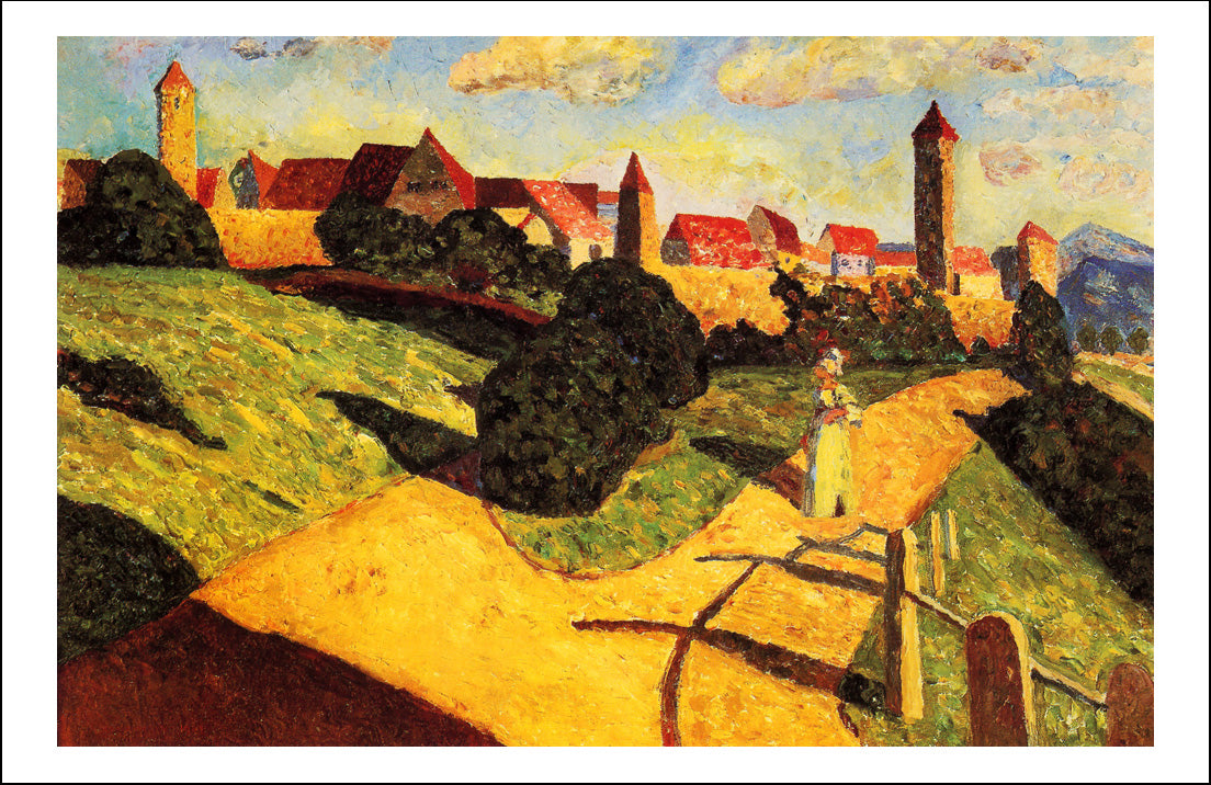 classic vintage art 632 by Wassily Kandinsky, 12x8"(A4) Poster Print