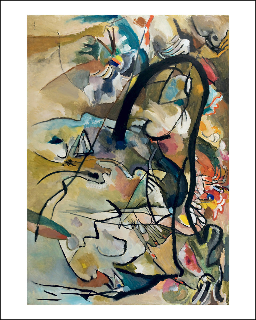composition-5-1911-A3 by Wassily Kandinsky, 16x12"(A3) Poster Print