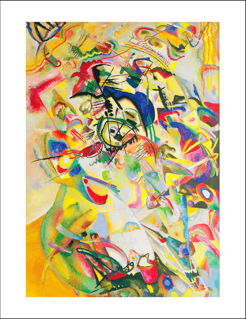 composition-7-1913-A3 by Wassily Kandinsky, 16x12"(A3) Poster Print