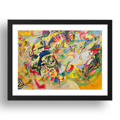   composition 7 1913  by Wassily Kandinsky, 17x13" Frame