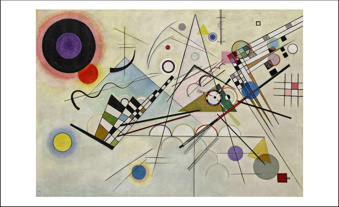 composition-8-1923--A3 by Wassily Kandinsky, 16x12"(A3) Poster Print