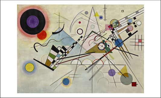 composition-8-1923--A3 by Wassily Kandinsky, 16x12"(A3) Poster Print