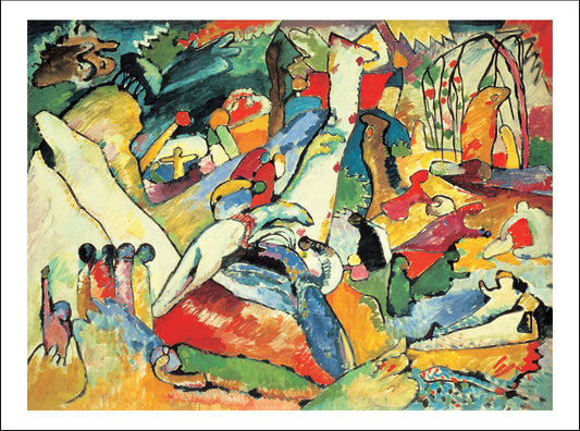 1910-1910_composition-ii-sketch by Wassily Kandinsky, 12x8"(A4) Poster Print